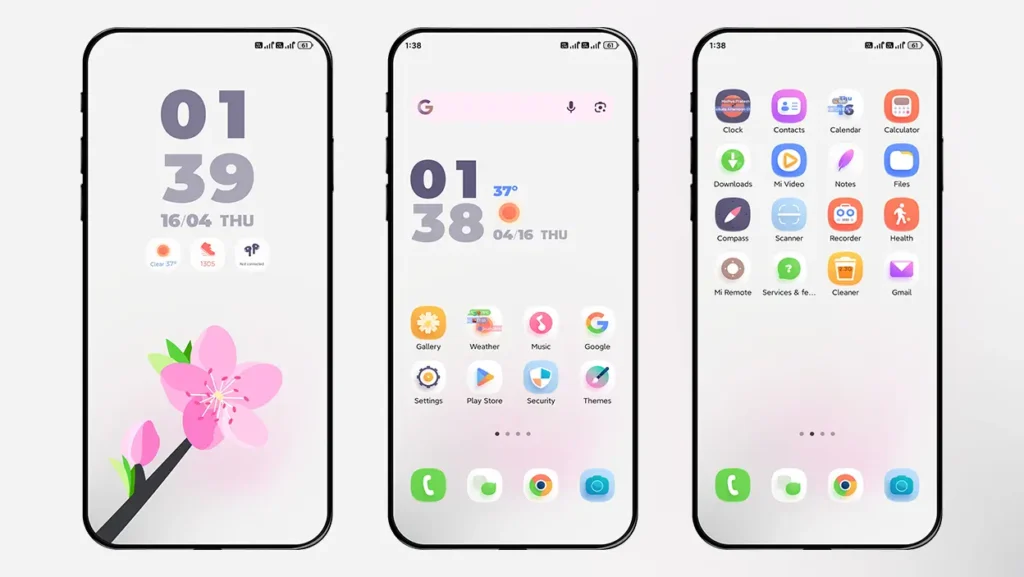 Bloom HyperOS Theme for Xiaomi, Redmi and Poco Smartphones
