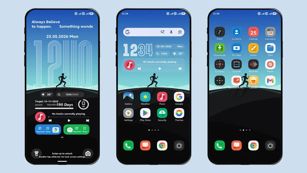 RUN HyperOS Theme with Dynamic Wallpaper Feature