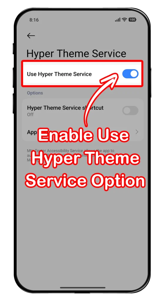Enable use Hyper Theme Service