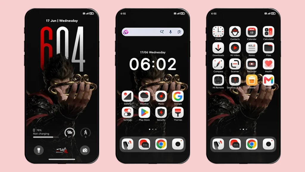 Black Myth: Wukong HyperOS Theme Preview