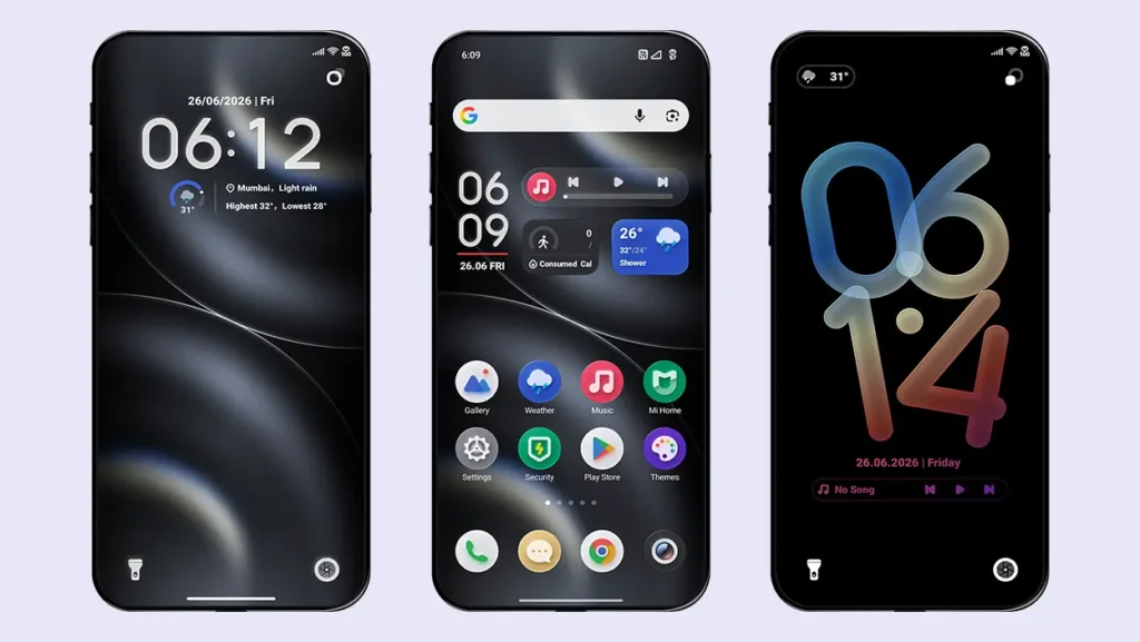 O HyperOS Theme preview for Xiaomi, Redmi, and Poco devices