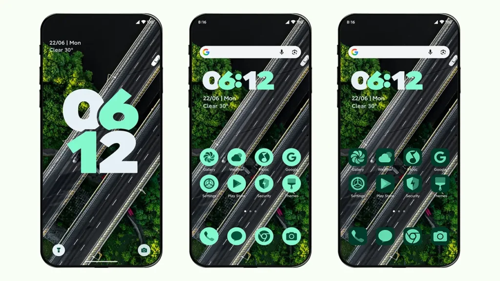 Stock Android 16 inspired Shu HyperOS Theme screenshot