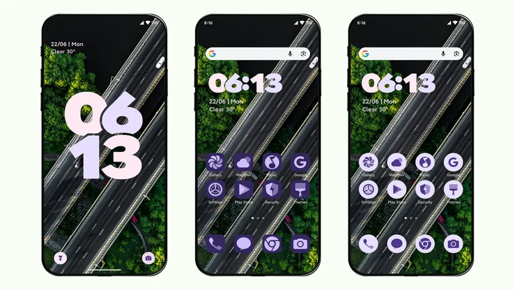Stock Android 16 inspired Shu HyperOS Theme screenshot