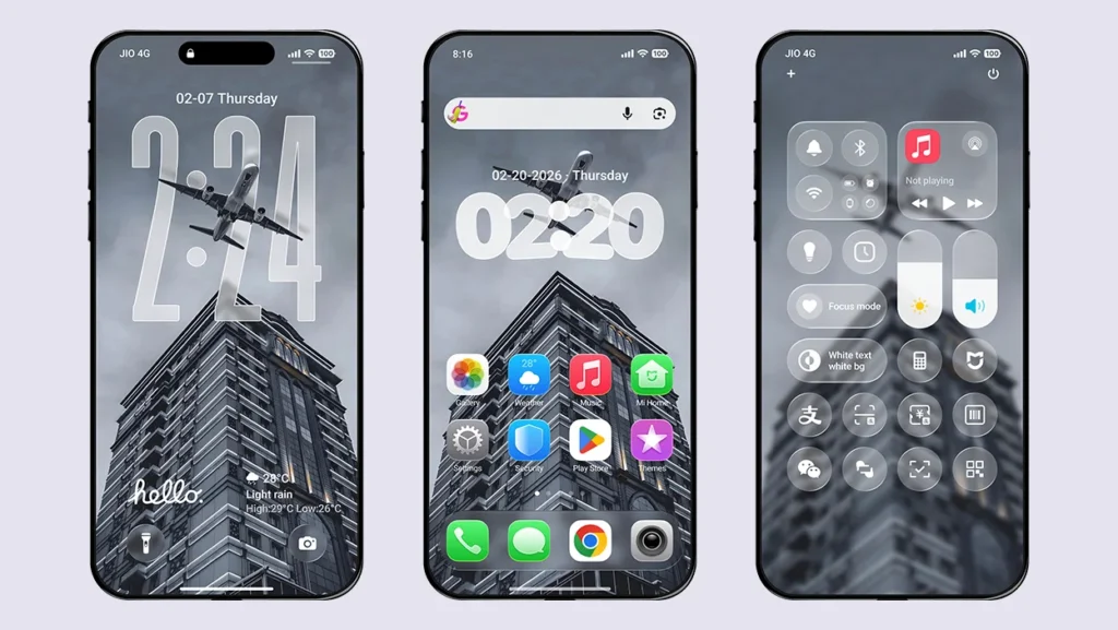 Most popular iOS 26 Theme for Xiaomi, Redmi and POCO