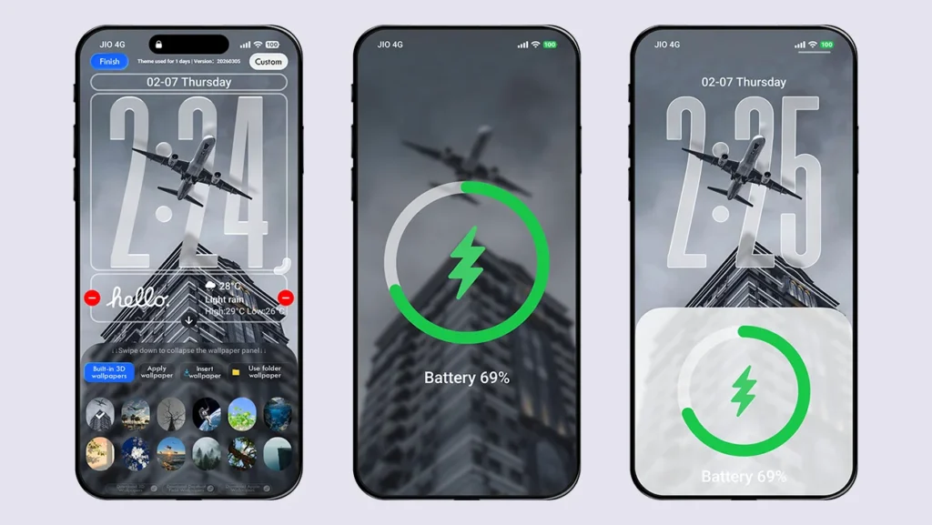 iP26 Super 3D Depth of Field HyperOS Theme Preview