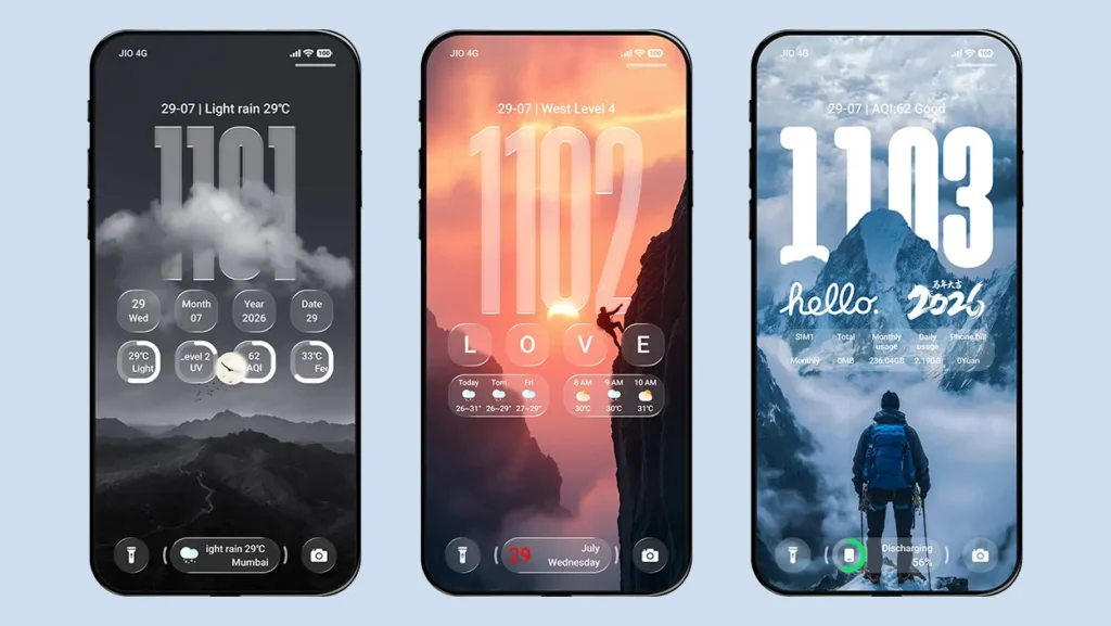 Raster Seasonal Lock Screen Card HyperOS Theme Screenshots 2