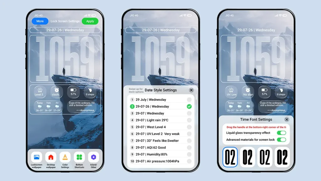 Raster Seasonal Lock Screen Card HyperOS Theme Screenshots 7