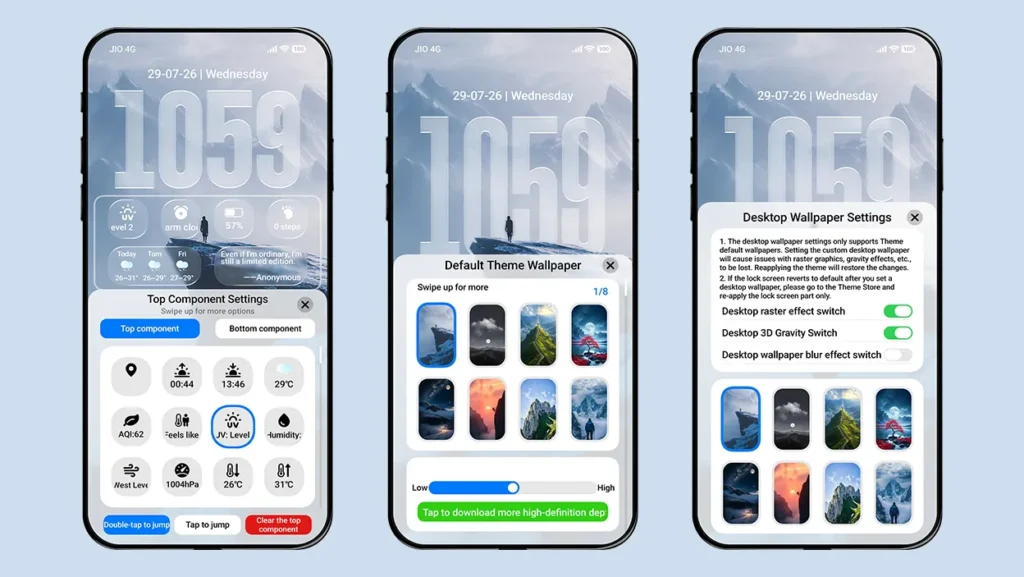 Raster Seasonal Lock Screen Card HyperOS Theme Screenshots 8