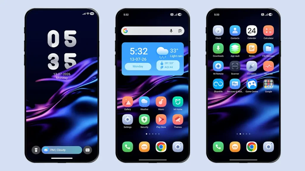 Star Fruit 27 HyperOS Theme Preview
