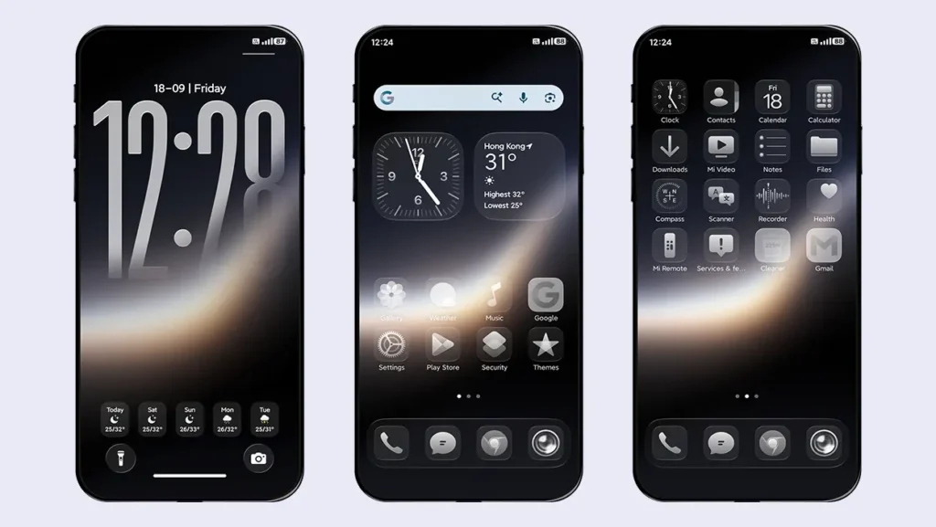 Guofeng 26 Lite Edition HyperOS Theme with Transparent iOS Icons